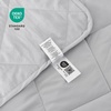 image:imageCozy Bliss Cooling Throw Blanket for Hot Sleepers 50x70 QMax 045 Cooling Comfort Cold Blankets for Night Sweats Sleeping UltraCool Lightweight Breathable Blanket for Couch Bed Glacial GreyCool Grey