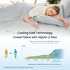 image:imageCozy Bliss Cooling Throw Blanket for Hot Sleepers 50x70 QMax 045 Cooling Comfort Cold Blankets for Night Sweats Sleeping UltraCool Lightweight Breathable Blanket for Couch Bed Glacial GreyCool Grey