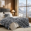 image:imageCozy Bliss Cow Print Faux Fur Throw Blanket Animal Printed Blankets Super Soft Warm Thick Fluffy Throws Home Decor for Couch Bed Sofa Women BlackampGrey Cow 50x60 InchesSnow Leopard