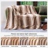 image:imageCozy Bliss Cow Print Faux Fur Throw Blanket Animal Printed Blankets Super Soft Warm Thick Fluffy Throws Home Decor for Couch Bed Sofa Women BlackampGrey Cow 50x60 InchesBrown