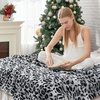 image:imageCozy Bliss Cow Print Faux Fur Throw Blanket Animal Printed Blankets Super Soft Warm Thick Fluffy Throws Home Decor for Couch Bed Sofa Women BlackampGrey Cow 50x60 InchesSnow Leopard