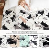 image:imageCozy Bliss Cow Print Faux Fur Throw Blanket Animal Printed Blankets Super Soft Warm Thick Fluffy Throws Home Decor for Couch Bed Sofa Women BlackampGrey Cow 50x60 InchesBlackgrey Cow