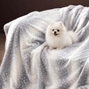 image:imageCozy Bliss Cow Print Faux Fur Throw Blanket Animal Printed Blankets Super Soft Warm Thick Fluffy Throws Home Decor for Couch Bed Sofa Women BlackampGrey Cow 50x60 InchesGrey