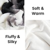 image:imageCozy Bliss Cow Print Faux Fur Throw Blanket Animal Printed Blankets Super Soft Warm Thick Fluffy Throws Home Decor for Couch Bed Sofa Women BlackampGrey Cow 50x60 InchesBlackgrey Cow