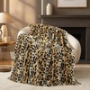 image:imageCozy Bliss Cow Print Faux Fur Throw Blanket Animal Printed Blankets Super Soft Warm Thick Fluffy Throws Home Decor for Couch Bed Sofa Women BlackampGrey Cow 50x60 InchesBrown Leopard