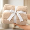 image:imageCozy Bliss Deluxe Striped Rabbit Faux Fur Throw Blanket Soft Fluffy Warm Plush Blanket for Winter Modern Homr Decor Tiedye Grey 60x80Khaki