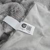image:imageCozy Bliss Deluxe Striped Rabbit Faux Fur Throw Blanket Soft Fluffy Warm Plush Blanket for Winter Modern Homr Decor Tiedye Grey 60x80Stripe  Grey