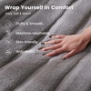 image:imageCozy Bliss Deluxe Striped Rabbit Faux Fur Throw Blanket Soft Fluffy Warm Plush Blanket for Winter Modern Homr Decor Tiedye Grey 60x80Stripe  Grey