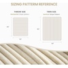 image:imageCozy Bliss Faux Fur Throw Blanket for Couch Cozy Warm Plush Striped Blanket for Sofa Bedroom Living Room 50  60 Inches Tiedye GreyBeige