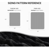 image:imageCozy Bliss Faux Fur Throw Blanket for Couch Cozy Warm Plush Striped Blanket for Sofa Bedroom Living Room 50  60 Inches Tiedye GreyBlack