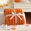 image:imageCozy Bliss Faux Fur Throw Blanket for Couch Cozy Warm Plush Striped Blanket for Sofa Bedroom Living Room 50  60 Inches Tiedye GreyBurnt Orange
