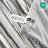 image:imageCozy Bliss Faux Fur Throw Blanket for Couch Cozy Warm Plush Striped Blanket for Sofa Bedroom Living Room 50  60 Inches Tiedye GreyGrey Stripe