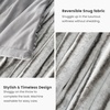 image:imageCozy Bliss Faux Fur Throw Blanket for Couch Cozy Warm Plush Striped Blanket for Sofa Bedroom Living Room 50  60 Inches Tiedye GreyGrey Stripe