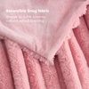 image:imageCozy Bliss Faux Fur Throw Blanket for Couch Cozy Warm Plush Striped Blanket for Sofa Bedroom Living Room 50  60 Inches Tiedye GreyHot Pink