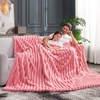 image:imageCozy Bliss Faux Fur Throw Blanket for Couch Cozy Warm Plush Striped Blanket for Sofa Bedroom Living Room 50  60 Inches Tiedye GreyHot Pink