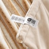 image:imageCozy Bliss Faux Fur Throw Blanket for Couch Cozy Warm Plush Striped Blanket for Sofa Bedroom Living Room 50  60 Inches Tiedye GreyKhaki Stripe