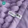 image:imageCozy Bliss Faux Fur Throw Blanket for Couch Cozy Warm Plush Striped Blanket for Sofa Bedroom Living Room 50  60 Inches Tiedye GreyLavender