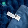 image:imageCozy Bliss Faux Fur Throw Blanket for Couch Cozy Warm Plush Striped Blanket for Sofa Bedroom Living Room 50  60 Inches Tiedye GreyNavy Blue
