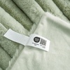 image:imageCozy Bliss Faux Fur Throw Blanket for Couch Cozy Warm Plush Striped Blanket for Sofa Bedroom Living Room 50  60 Inches Tiedye GreySage Green