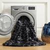 image:imageCozy Bliss Faux Fur Throw Blanket for Couch Cozy Warm Plush Striped Blanket for Sofa Bedroom Living Room 50  60 Inches Tiedye GreyTiedye Black
