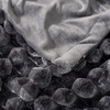 image:imageCozy Bliss Faux Fur Throw Blanket for Couch Cozy Warm Plush Striped Blanket for Sofa Bedroom Living Room 50  60 Inches Tiedye GreyTiedye Black