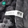 image:imageCozy Bliss Faux Fur Throw Blanket for Couch Cozy Warm Plush Striped Blanket for Sofa Bedroom Living Room 50  60 Inches Tiedye GreyTiedye Black