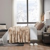 image:imageCozy Bliss Faux Fur Throw Blanket for Couch Cozy Warm Plush Striped Blanket for Sofa Bedroom Living Room 50  60 Inches Tiedye GreyTiedye Khaki