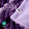 image:imageCozy Bliss Faux Fur Throw Blanket for Couch Cozy Warm Plush Striped Blanket for Sofa Bedroom Living Room 50  60 Inches Tiedye GreyTiedye Purple