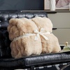 image:imageCozy Bliss Faux Fur Throw Blanket for Couch Fuzzy Soft Plush Thick Bubble Blanket for Sofa Bedroom Living Room 50  60 Inches BeigeBeige