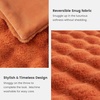 image:imageCozy Bliss Faux Fur Throw Blanket for Couch Fuzzy Soft Plush Thick Bubble Blanket for Sofa Bedroom Living Room 50  60 Inches BeigeBurnt Orange