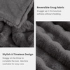 image:imageCozy Bliss Faux Fur Throw Blanket for Couch Fuzzy Soft Plush Thick Bubble Blanket for Sofa Bedroom Living Room 50  60 Inches BeigeCharcoal Grey