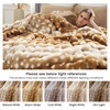image:imageCozy Bliss Faux Fur Throw Blanket for Couch Fuzzy Soft Plush Thick Bubble Blanket for Sofa Bedroom Living Room 50  60 Inches BeigeDeer