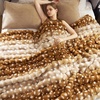 image:imageCozy Bliss Faux Fur Throw Blanket for Couch Fuzzy Soft Plush Thick Bubble Blanket for Sofa Bedroom Living Room 50  60 Inches BeigeDeer