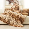 image:imageCozy Bliss Faux Fur Throw Blanket for Couch Fuzzy Soft Plush Thick Bubble Blanket for Sofa Bedroom Living Room 50  60 Inches BeigeDeer