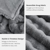 image:imageCozy Bliss Faux Fur Throw Blanket for Couch Fuzzy Soft Plush Thick Bubble Blanket for Sofa Bedroom Living Room 50  60 Inches BeigeGrey