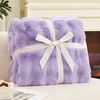 image:imageCozy Bliss Faux Fur Throw Blanket for Couch Fuzzy Soft Plush Thick Bubble Blanket for Sofa Bedroom Living Room 50  60 Inches BeigeLavender Purple