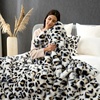 image:imageCozy Bliss Faux Fur Throw Blanket for Couch Fuzzy Soft Plush Thick Bubble Blanket for Sofa Bedroom Living Room 50  60 Inches BeigeLeopard