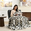 image:imageCozy Bliss Faux Fur Throw Blanket for Couch Fuzzy Soft Plush Thick Bubble Blanket for Sofa Bedroom Living Room 50  60 Inches BeigeLeopard
