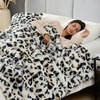image:imageCozy Bliss Faux Fur Throw Blanket for Couch Fuzzy Soft Plush Thick Bubble Blanket for Sofa Bedroom Living Room 50  60 Inches BeigeLeopard