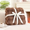 image:imageCozy Bliss Faux Fur Throw Blanket for Couch Fuzzy Soft Plush Thick Bubble Blanket for Sofa Bedroom Living Room 50  60 Inches BeigeLight Brown
