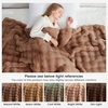 image:imageCozy Bliss Faux Fur Throw Blanket for Couch Fuzzy Soft Plush Thick Bubble Blanket for Sofa Bedroom Living Room 50  60 Inches BeigeLight Brown