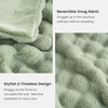 image:imageCozy Bliss Faux Fur Throw Blanket for Couch Fuzzy Soft Plush Thick Bubble Blanket for Sofa Bedroom Living Room 50  60 Inches BeigeSage Green