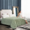 image:imageCozy Bliss Faux Fur Throw Blanket for Couch Fuzzy Soft Plush Thick Bubble Blanket for Sofa Bedroom Living Room 50  60 Inches BeigeSage Green