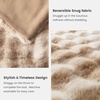 image:imageCozy Bliss Faux Fur Throw Blanket for Couch Fuzzy Soft Plush Thick Bubble Blanket for Sofa Bedroom Living Room 50  60 Inches BeigeTiedye Beige