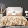 image:imageCozy Bliss Faux Fur Throw Blanket for Couch Fuzzy Soft Plush Thick Bubble Blanket for Sofa Bedroom Living Room 50  60 Inches BeigeTiedye Beige
