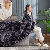 image:imageCozy Bliss Faux Fur Throw Blanket for Couch Fuzzy Soft Plush Thick Bubble Blanket for Sofa Bedroom Living Room 50  60 Inches BeigeTiedye Black