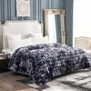 image:imageCozy Bliss Faux Fur Throw Blanket for Couch Fuzzy Soft Plush Thick Bubble Blanket for Sofa Bedroom Living Room 50  60 Inches BeigeTiedye Black