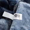 image:imageCozy Bliss Faux Fur Throw Blanket for Couch Fuzzy Soft Plush Thick Bubble Blanket for Sofa Bedroom Living Room 50  60 Inches BeigeTiedye Blue