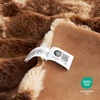 image:imageCozy Bliss Faux Fur Throw Blanket for Couch Fuzzy Soft Plush Thick Bubble Blanket for Sofa Bedroom Living Room 50  60 Inches BeigeTiedye Brown
