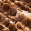 image:imageCozy Bliss Faux Fur Throw Blanket for Couch Fuzzy Soft Plush Thick Bubble Blanket for Sofa Bedroom Living Room 50  60 Inches BeigeTiedye Brown
